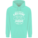 This Is What an Awesome Judge Looks Like Mens 80% Cotton Hoodie Peppermint