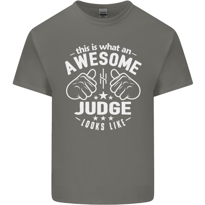 This Is What an Awesome Judge Looks Like Mens Cotton T-Shirt Tee Top Charcoal
