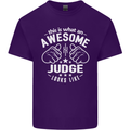 This Is What an Awesome Judge Looks Like Mens Cotton T-Shirt Tee Top Purple