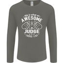 This Is What an Awesome Judge Looks Like Mens Long Sleeve T-Shirt Charcoal