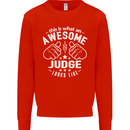 This Is What an Awesome Judge Looks Like Mens Sweatshirt Jumper Bright Red
