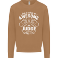 This Is What an Awesome Judge Looks Like Mens Sweatshirt Jumper Caramel Latte