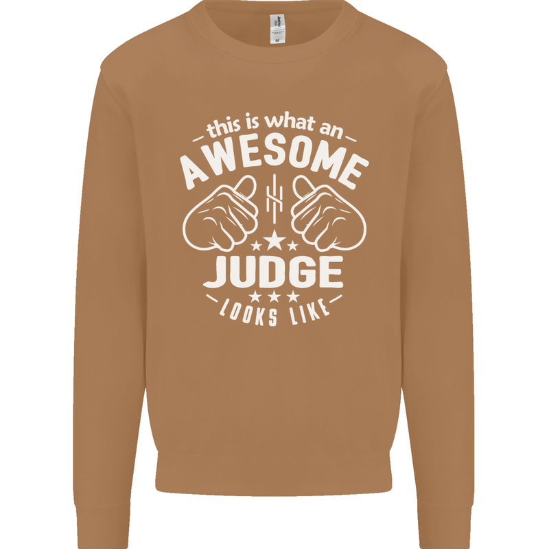 This Is What an Awesome Judge Looks Like Mens Sweatshirt Jumper Caramel Latte