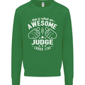 This Is What an Awesome Judge Looks Like Mens Sweatshirt Jumper Irish Green