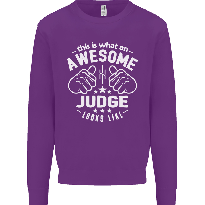 This Is What an Awesome Judge Looks Like Mens Sweatshirt Jumper Purple