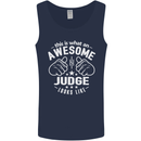 This Is What an Awesome Judge Looks Like Mens Vest Tank Top Navy Blue