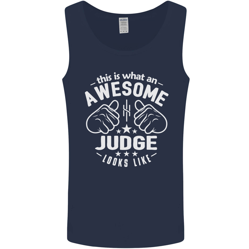 This Is What an Awesome Judge Looks Like Mens Vest Tank Top Navy Blue