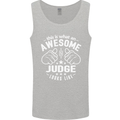 This Is What an Awesome Judge Looks Like Mens Vest Tank Top Sports Grey