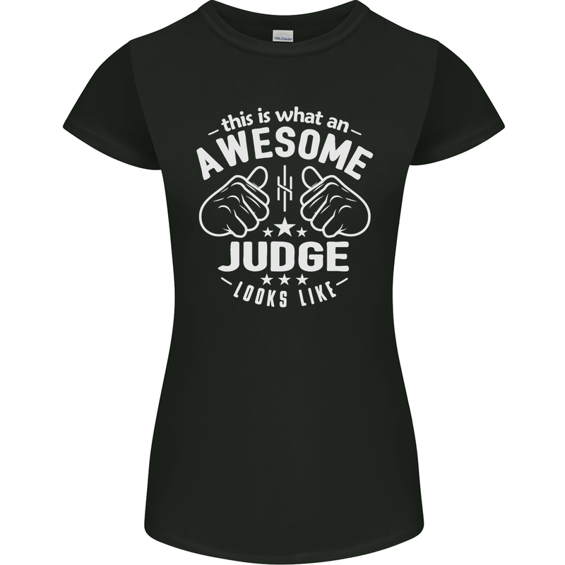 This Is What an Awesome Judge Looks Like Womens Petite Cut T-Shirt Black