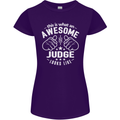 This Is What an Awesome Judge Looks Like Womens Petite Cut T-Shirt Purple