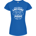 This Is What an Awesome Judge Looks Like Womens Petite Cut T-Shirt Royal Blue