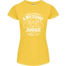 This Is What an Awesome Judge Looks Like Womens Petite Cut T-Shirt Yellow
