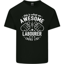 This Is What an Awesome Labourer Looks Like Mens Cotton T-Shirt Tee Top Black