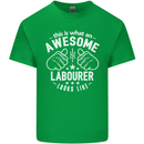 This Is What an Awesome Labourer Looks Like Mens Cotton T-Shirt Tee Top Irish Green