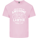 This Is What an Awesome Lawyer Looks Like Mens Cotton T-Shirt Tee Top Light Pink