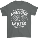 This Is What an Awesome Lawyer Looks Like Mens T-Shirt Cotton Gildan Charcoal