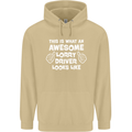 This Is What an Awesome Lorry Driver Looks Mens 80% Cotton Hoodie Sand