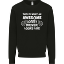 This Is What an Awesome Lorry Driver Looks Mens Sweatshirt Jumper Black