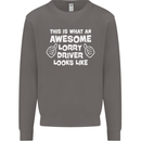 This Is What an Awesome Lorry Driver Looks Mens Sweatshirt Jumper Charcoal