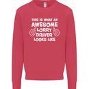 This Is What an Awesome Lorry Driver Looks Mens Sweatshirt Jumper Heliconia