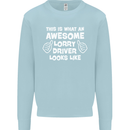 This Is What an Awesome Lorry Driver Looks Mens Sweatshirt Jumper Light Blue