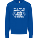 This Is What an Awesome Lorry Driver Looks Mens Sweatshirt Jumper Royal Blue
