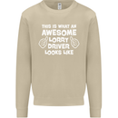 This Is What an Awesome Lorry Driver Looks Mens Sweatshirt Jumper Sand