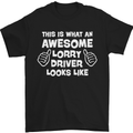 This Is What an Awesome Lorry Driver Looks Mens T-Shirt Cotton Gildan Black