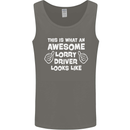 This Is What an Awesome Lorry Driver Looks Mens Vest Tank Top Charcoal