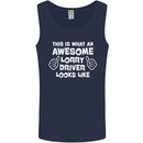This Is What an Awesome Lorry Driver Looks Mens Vest Tank Top Navy Blue