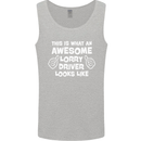 This Is What an Awesome Lorry Driver Looks Mens Vest Tank Top Sports Grey