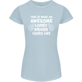 This Is What an Awesome Lorry Driver Looks Womens Petite Cut T-Shirt Light Blue