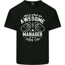 This Is What an Awesome Manager Looks Like Mens Cotton T-Shirt Tee Top Black