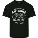 This Is What an Awesome Masseuse Looks Like Mens Cotton T-Shirt Tee Top Black