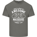 This Is What an Awesome Masseuse Looks Like Mens Cotton T-Shirt Tee Top Charcoal