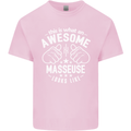 This Is What an Awesome Masseuse Looks Like Mens Cotton T-Shirt Tee Top Light Pink