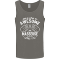 This Is What an Awesome Masseuse Looks Like Mens Vest Tank Top Charcoal