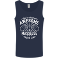 This Is What an Awesome Masseuse Looks Like Mens Vest Tank Top Navy Blue