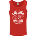 This Is What an Awesome Masseuse Looks Like Mens Vest Tank Top Red