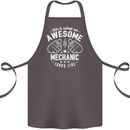 This Is What an Awesome Mechanic Looks Like Cotton Apron 100% Organic Dark Grey