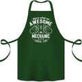 This Is What an Awesome Mechanic Looks Like Cotton Apron 100% Organic Forest Green