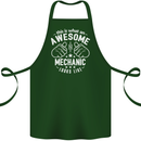 This Is What an Awesome Mechanic Looks Like Cotton Apron 100% Organic Forest Green