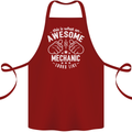 This Is What an Awesome Mechanic Looks Like Cotton Apron 100% Organic Maroon