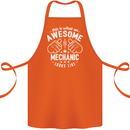 This Is What an Awesome Mechanic Looks Like Cotton Apron 100% Organic Orange