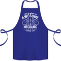 This Is What an Awesome Mechanic Looks Like Cotton Apron 100% Organic Royal Blue