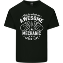 This Is What an Awesome Mechanic Looks Like Mens Cotton T-Shirt Tee Top Black