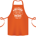 This Is What an Awesome Medic Looks Like Cotton Apron 100% Organic Orange