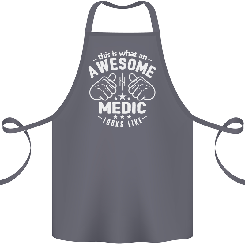 This Is What an Awesome Medic Looks Like Cotton Apron 100% Organic Steel