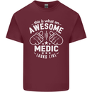 This Is What an Awesome Medic Looks Like Mens Cotton T-Shirt Tee Top Maroon