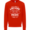 This Is What an Awesome Medic Looks Like Mens Sweatshirt Jumper Bright Red